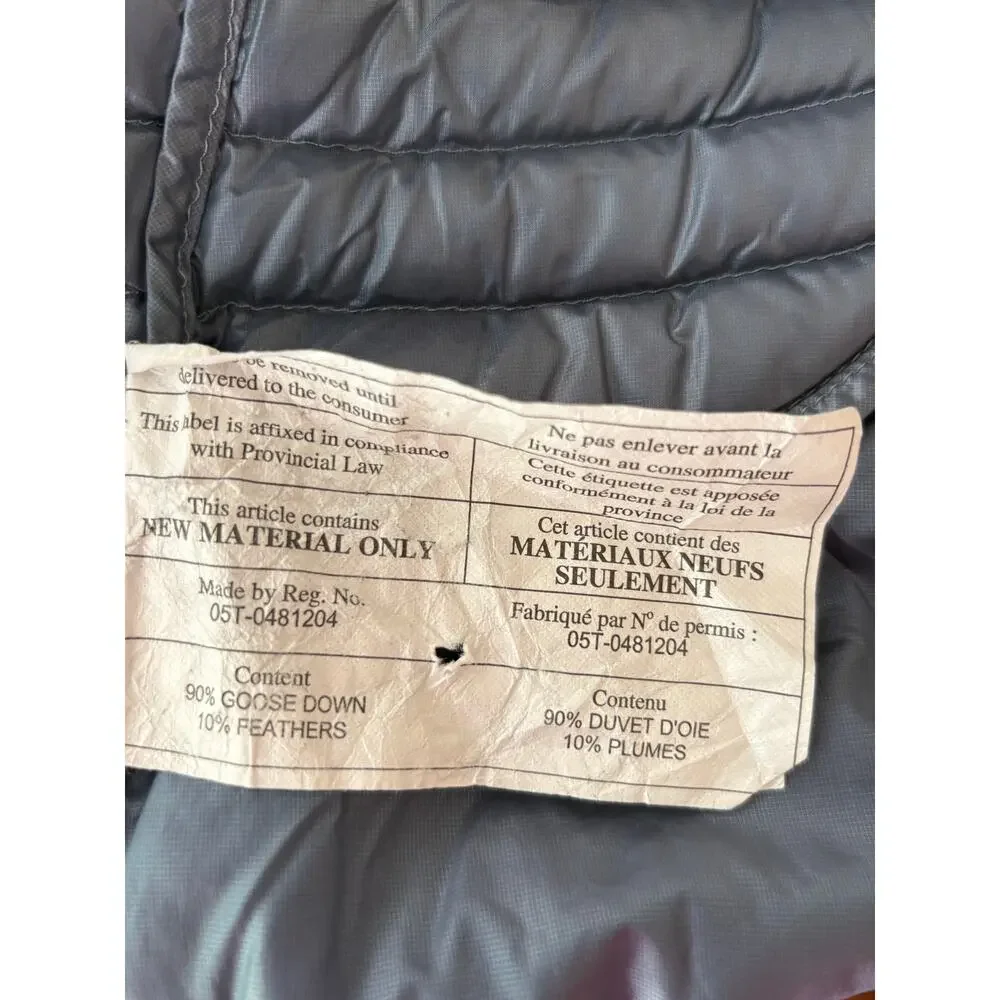 Lululemon Fluffin Awesome Down Vest 4 S Blue Denim Zip